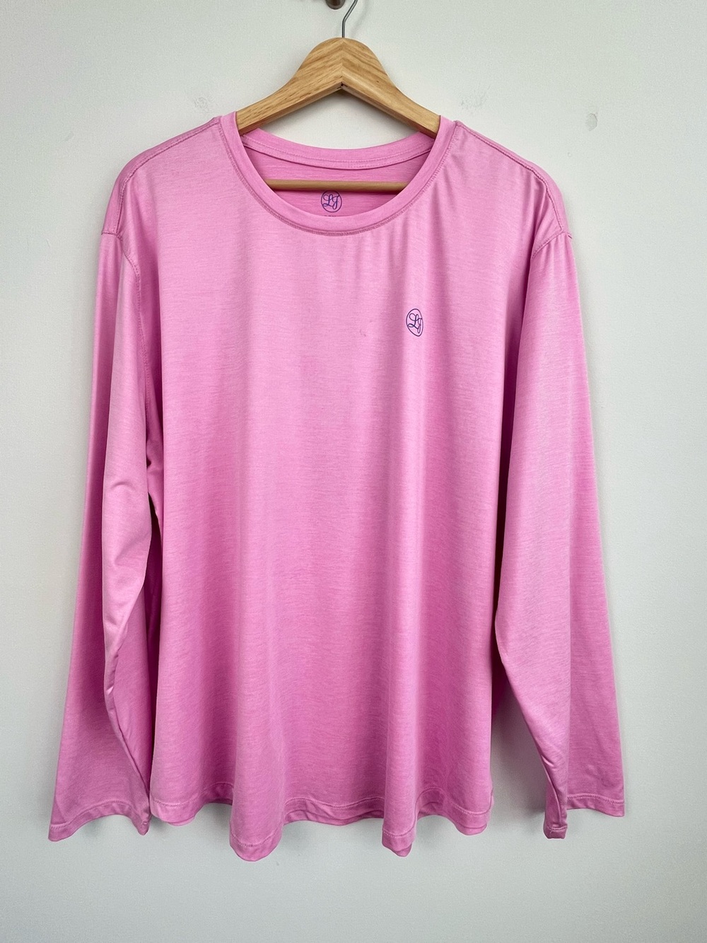 Lauren James pink marlin graphic performance fishing shirt, XXL.